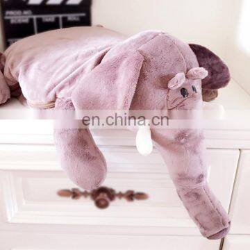 Wholesale elephant shape plush blankets for baby