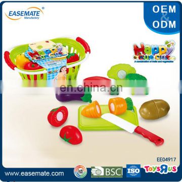 Kids plastic happy kitchen 9 PCS vegetables and fruits toys