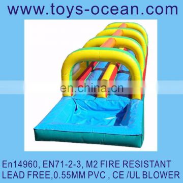 inflatable super slip n slide water game inflation water games crazy backyard water sliding game