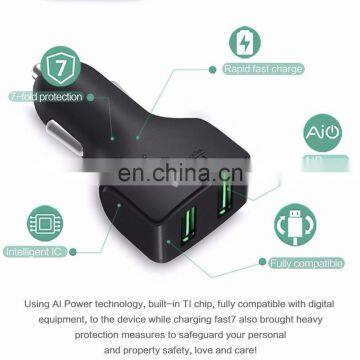 24W 4.8A Aukey Car Charger, Aukey Dual Port Car Charger for IPhone 6S photo-4