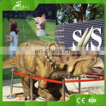 Kawah Life Size Moving Simulation Triceratops Animatronic Dinosaur