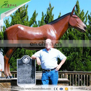 KAWAH Life Size Garden Decoration Fiberglass Horse Statues