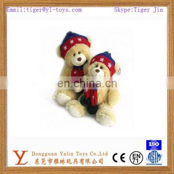 likable PV fabic stuffed teddy bear soft toys for gifts