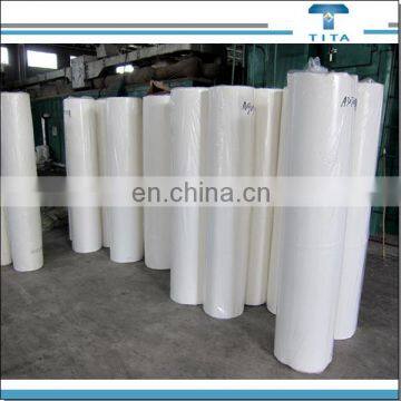 Fancy 33GSM raw white pva water soluble non woven paper interlining for african embroidered fabric from China wholesale