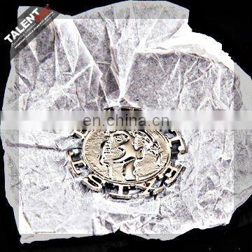 Custom Alloy Metal Logo Badge Plate for Garment Accessories photo-3