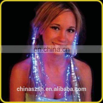 Colorful Flash LED Braid The Colorful Luminous Braid Optical Fiber Wire Hairpin LED Light Hair Party