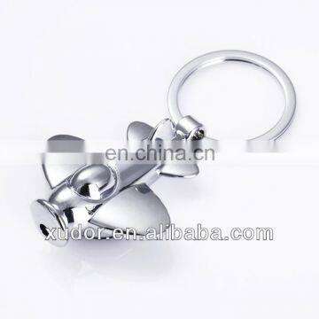 LED Light Keychain, Metal 3D Keychain, Aircraft Keychain