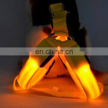 Blinking flashing LED pet harness, LED dog harness with night light