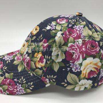 Korean Leisure All-match Flower Cloth Printed Flat Hat Hip-hop Duck Tongue Tide Sun Baseball Hats Special photo-4