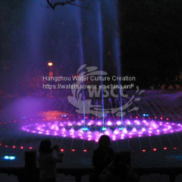 Fountain show musioc dancing fountian LED show fire show water screen in the river or lake