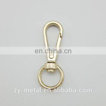 Imitation gold bag snap hook buckle,dog leash swivel hook and loop