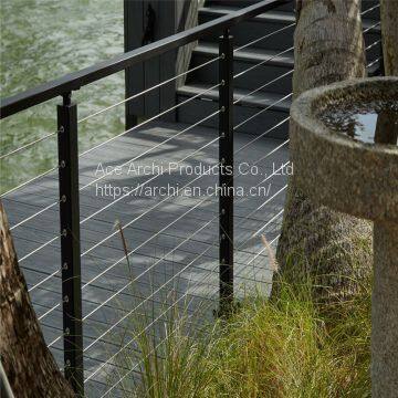Stainless Steel Cable Railing / Balcony Wire Rope Railing