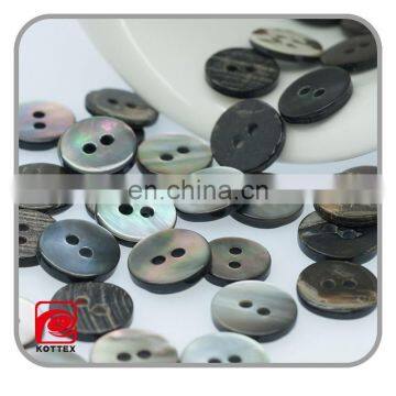 Fancy High Quality Factory Shinny Real Grey Black Shell Button For Shirt, Dresses