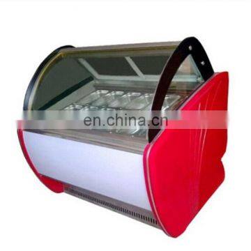 Custom portable shopping mall ice cream display counter top wholesale/ice cream display cabinet for sale