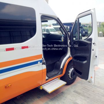 Electric step for school bus