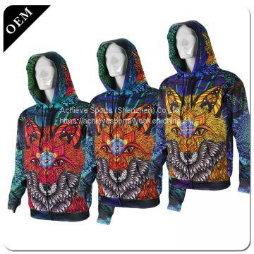 Custom Mens 3D Printed Pullover Hoodies All Over Printing Polyester Hooded Sweatshirts photo-5