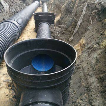 Plastic Sewage Inspection Well Black For Industrial Park