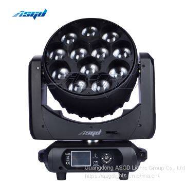 ASGD 12x40W Moving Head Light Stage Lighting Professional Dyeing Focusing Effect Lighting photo-3