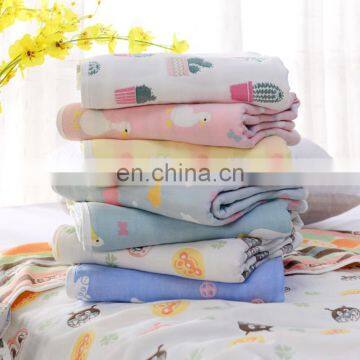 2020 Summer Hot Sell Safe Grade A Quality 6 Layers Baby Muslincotton Gauze Swaddle New Born Baby Blanket With Factory Price photo-2