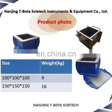 T-BOTA 150*150*150mm Four Parts Single Cube Mould for Compression Test 16kg Iron Cube Mould