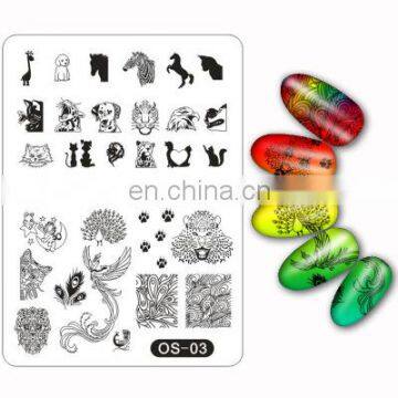 OS Series 95*145mm Rectangle Metal Nail Design Stamping Plate for Nail Art photo-5