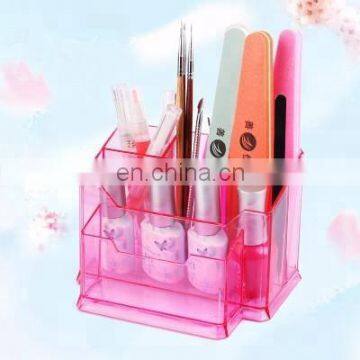 Plastic Brush Storage Box Empty Accessory Container Makeup Pen Holder