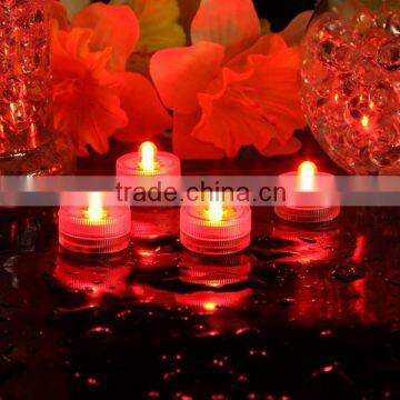 Wholesale LED Subenersible Waterproof Candle Tea lights-Red SNL068