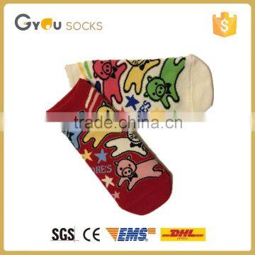 custom logo cheapest copper fiber cartoon printing socks