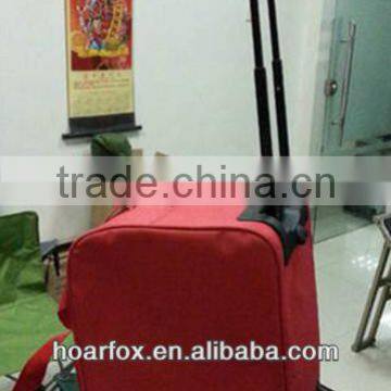 2014 Hot Red Trolley Cooler Bag With Wheels photo-2