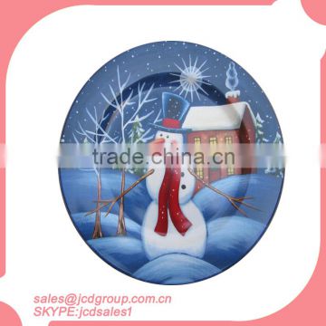 10.5inch Christmas decaled printed wall decorative plates