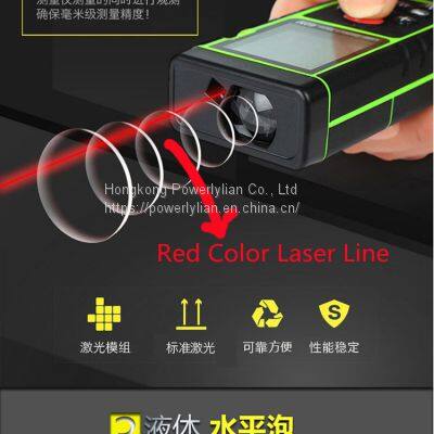 60m High Accuracy Laser Distance Meter Mini Range Finder Red Light Range Finder Laser  Ruler