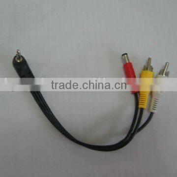 Triple rca audio&dc supply cable