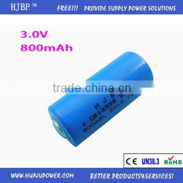 CR14335 3.0V 800MAH Li-MnO2 Battery 2/3 AA battery from Factory