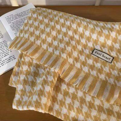 The Houndstooth Scarf Lady Goes With Everything in Winter