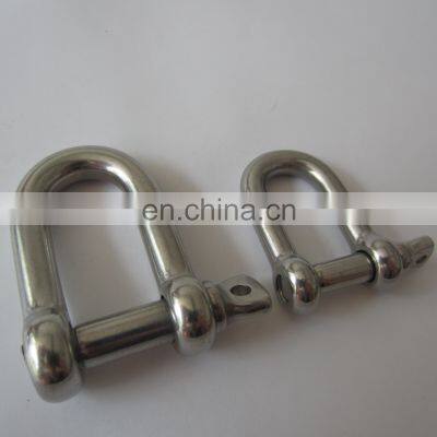 Stainless steel JIS Dee shackle for marine and industrial rigging aplications