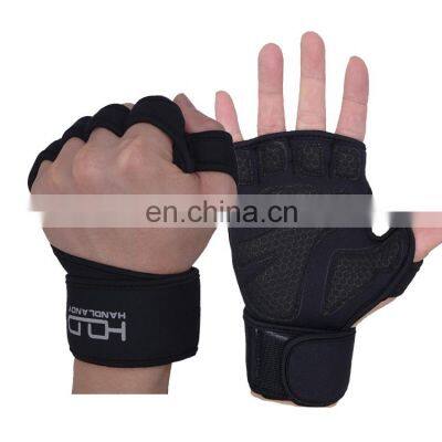 HANDLANDY Black Comfortable Powderlifting Workout Gym Gloves touch screen work safety,Sport Equipment Protection gloves