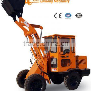 earth moving equipment CE Approval 0.6ton Small wheel loader with L22engine pilot control,quick hitch