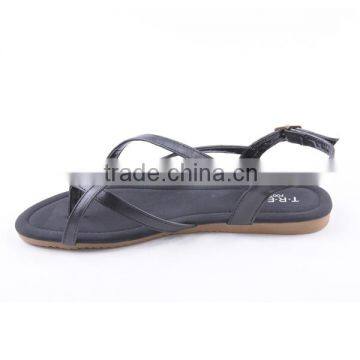 Fancy Fashion Shoes Good Quality Women Import Flat Buckle Sandals 2016 photo-5