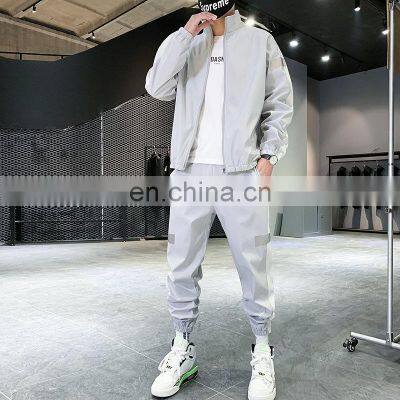 Wholesale 2-pieces Men's Plus Size Big and Tall Sports and Leisure Sports Sets Jogging Suit Custom Men's Suit photo-2