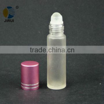 10ml frosted glass roll on bottle with aluminum caps