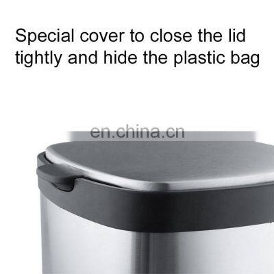 Indoor 6L 12L 20L Stainless Steel Hotel Room Trash Can and Office Household Kitchen Trash Can and Waterproof Bathroom Trash Can photo-5
