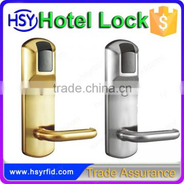 Access control elegant rfid hotel door lock with single latch