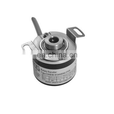 CALT 1500 PPR Pulse 6mm Semi Hollow Shaft encoder rotativo PNP Output 38mm Outer Optical Rotary Encoder For Embroidery Machine