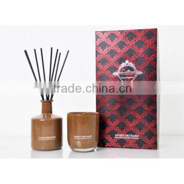 Air Freshener Home fragrance Aroma Reed Diffuser and Scented candle set SA-2492