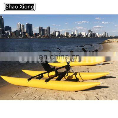 Water Boat Pedal Boats Inflatable Water Bicycle Sea Bike Pedal Bike Riding Tube Waterbike Chiliboat PVC Pontoons photo-5