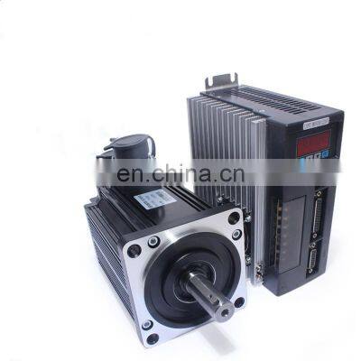 220V 1.5KW 2500RPM 6N.M.130ST-M06025 Single Phase AC Servo Motor With Driver AASD-30A For CNC Milling Controller