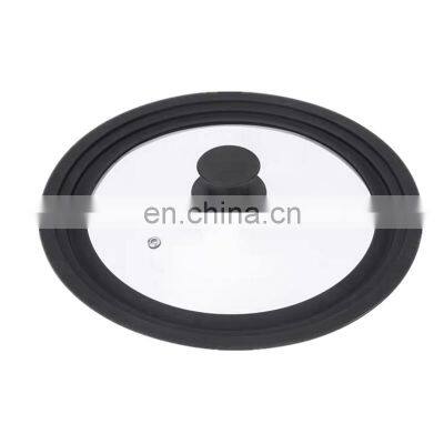 Kitchen Frying Pot Pan Multi Size Silicone Tempered Glass Lids photo-5