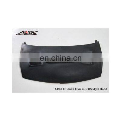 Hood Bonnet for 2006-2011 Honda Civic 4DR DS Style Body Kits photo-4