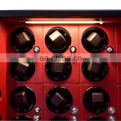 JIMBO Automatic Watch Winder With 12 Slots Touch Screen Japanese Mabuchi Motor Luxury Automatic Watch Winder Box photo-5