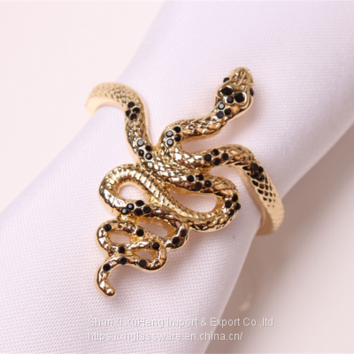 Wholesale High Quality Plated Gold Snake Shaped Napkin Ring photo-3